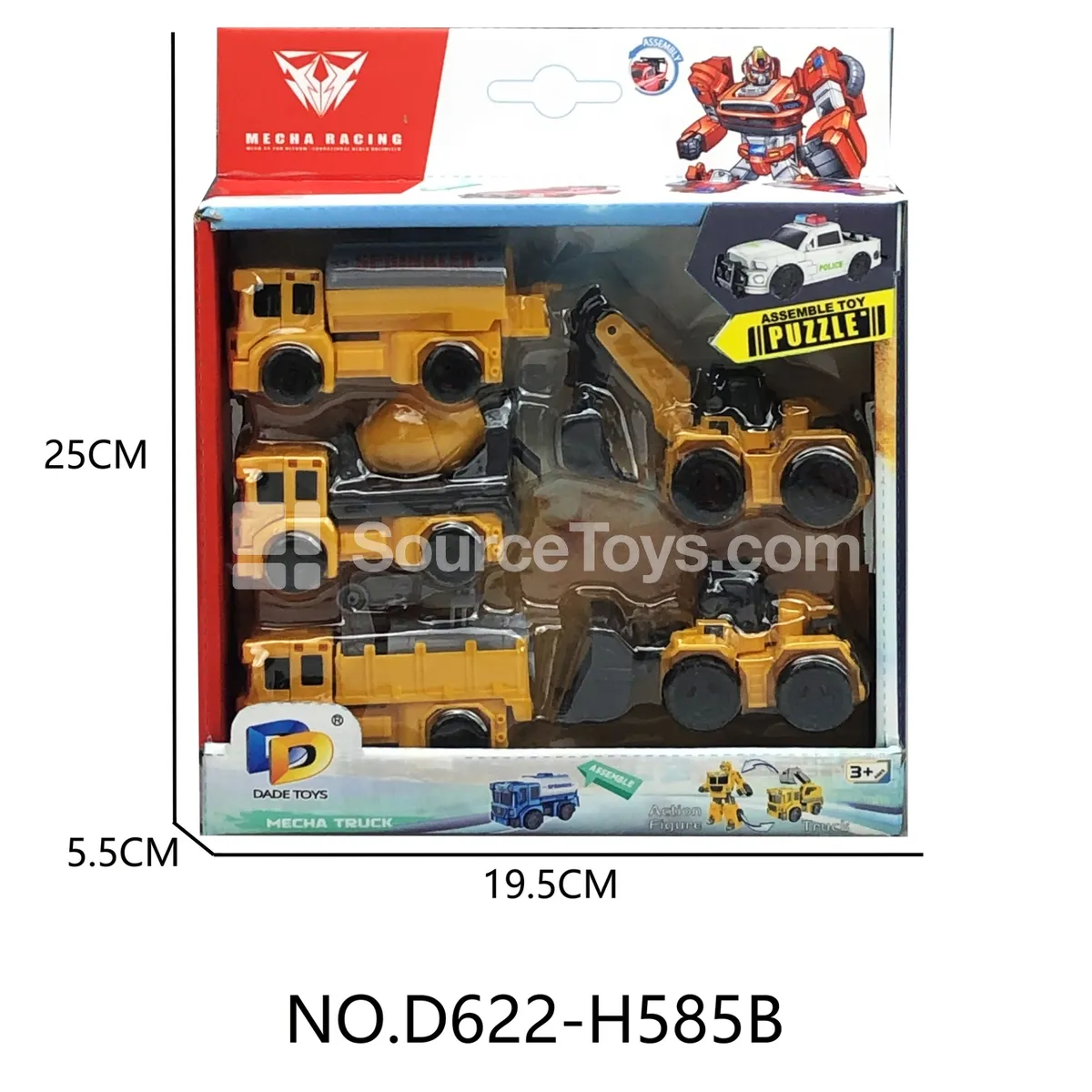 DIY Assembly Transforming Construction Vehicle (D622-H585B) DIY Assembly Transforming Construction Vehicle (D622-H585B)