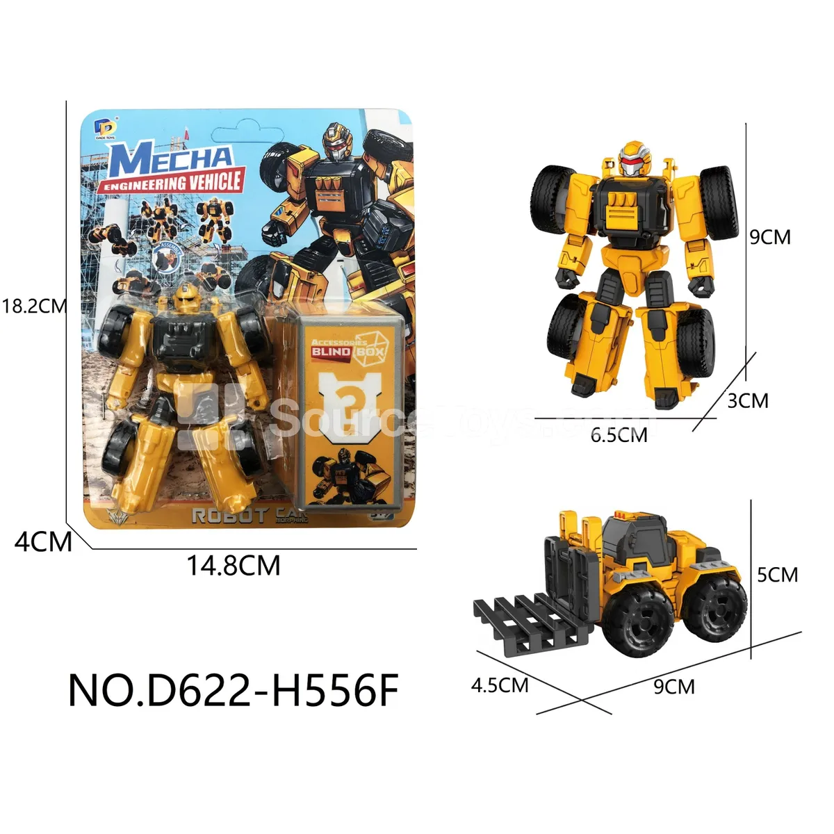 DIY Assembly Transforming Construction Vehicle (D622-H556F)