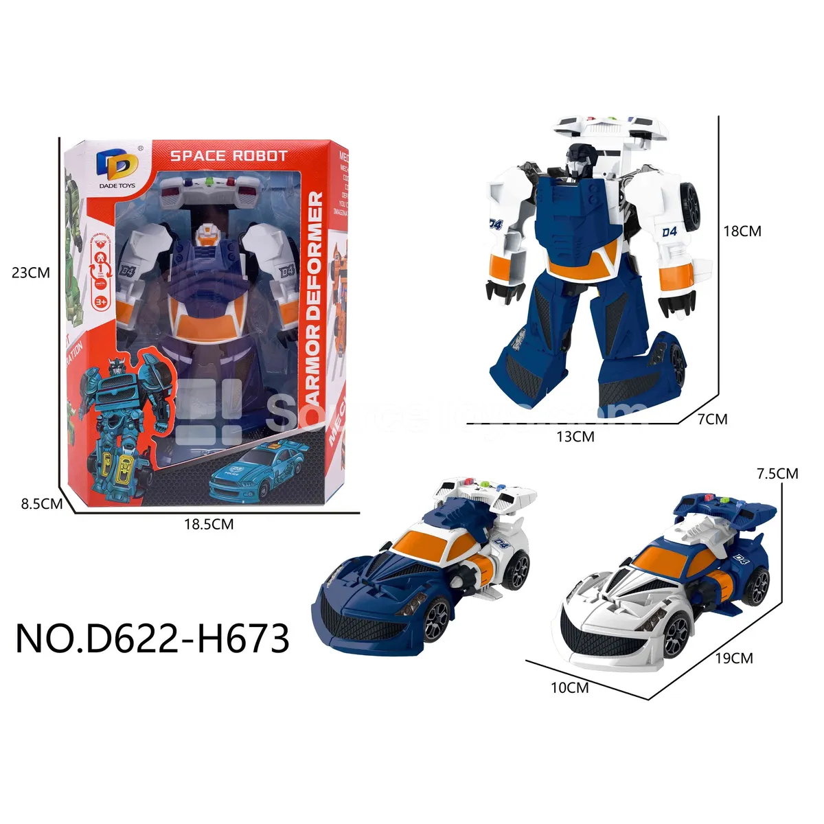One-Step Transforming Toy, Window Display Box (D622-H673)