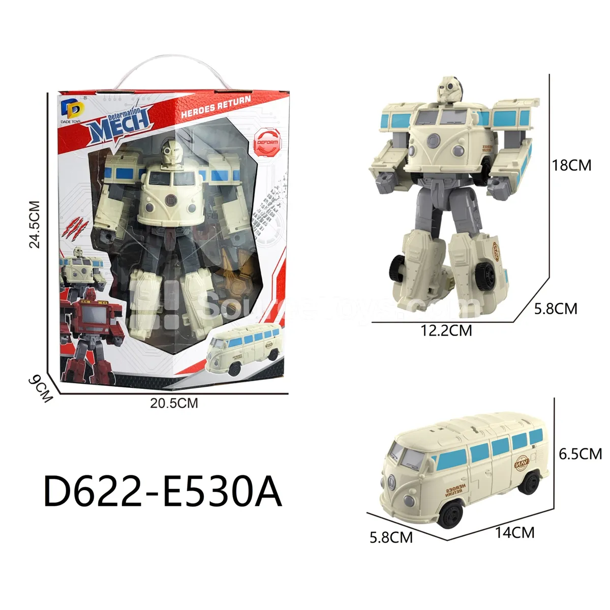 Transforming Mecha Toy, Window Box (D622-E530A)