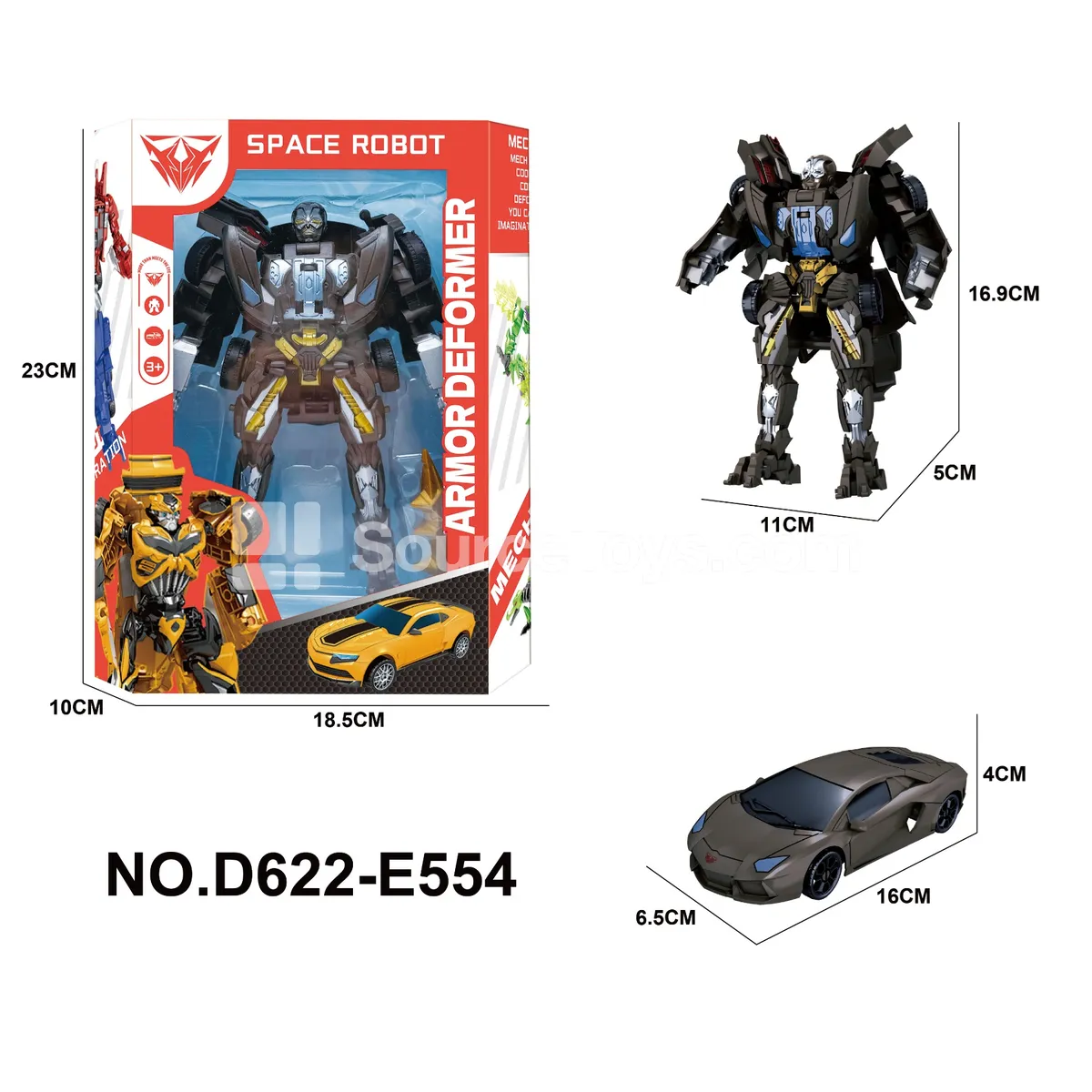Transforming Mecha Toy, Window Box (D622-E554)