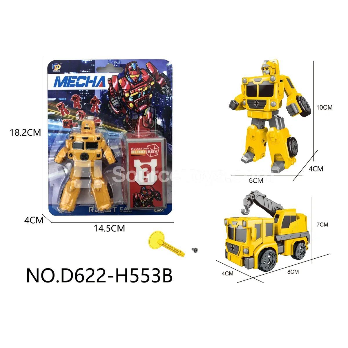 DIY Assembly Transforming Construction Vehicle (D622-H553B)