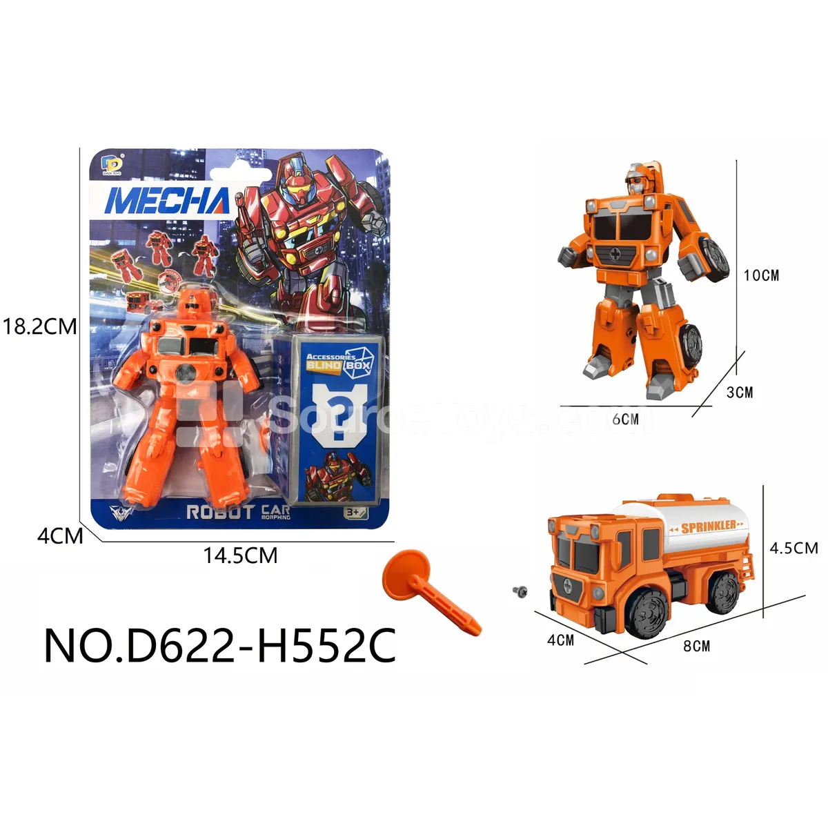 DIY Assembly Transforming Rescue Vehicle (D622-H552C)