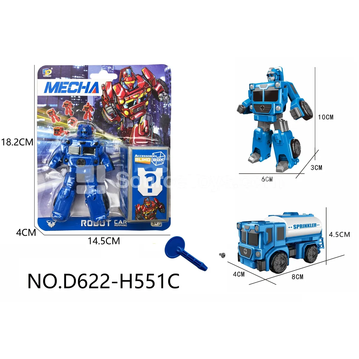 DIY Assembly Transforming Rescue Vehicle (D622-H551C)