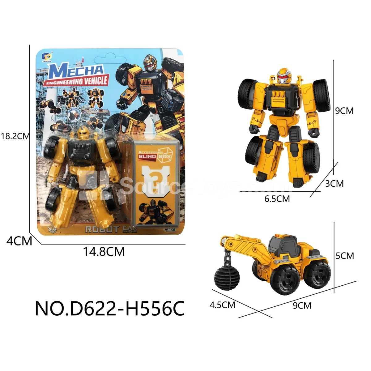 DIY Assembly Transforming Construction Vehicle (D622-H556C)