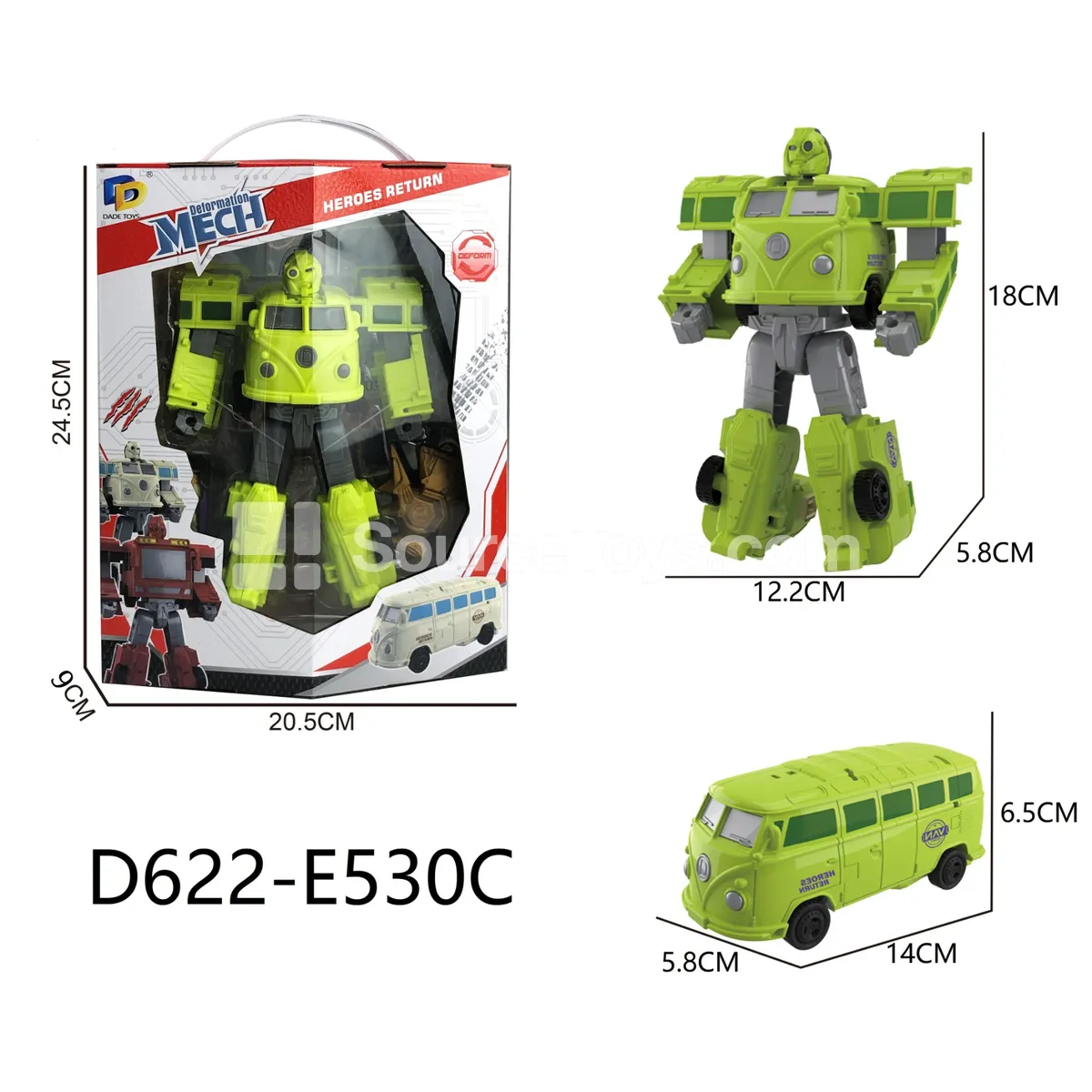 Transforming Mecha Toy, Window Box (D622-E530C)