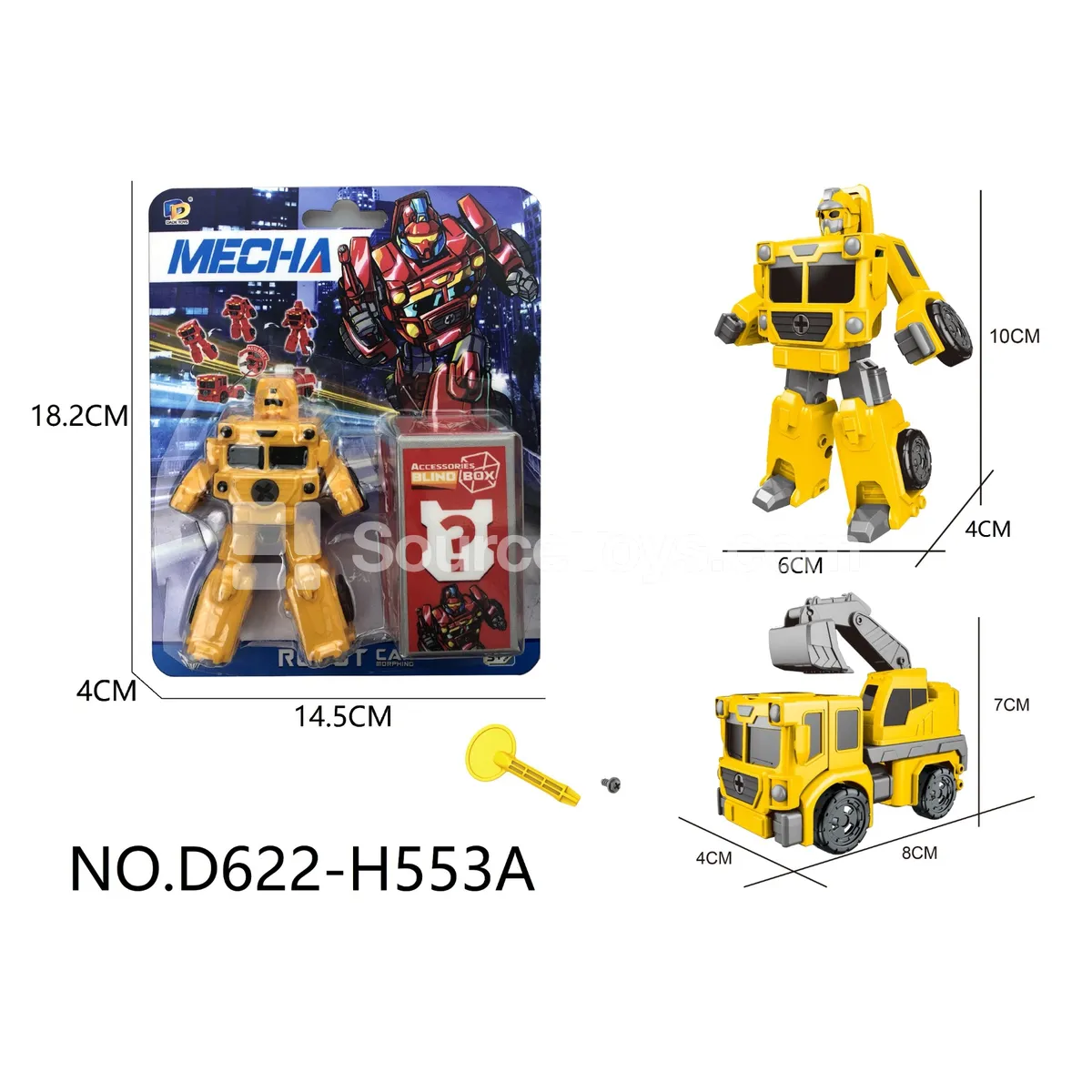 DIY Assembly Transforming Construction Vehicle (D622-H553A) DIY Assembly Transforming Construction Vehicle (D622-H553A)