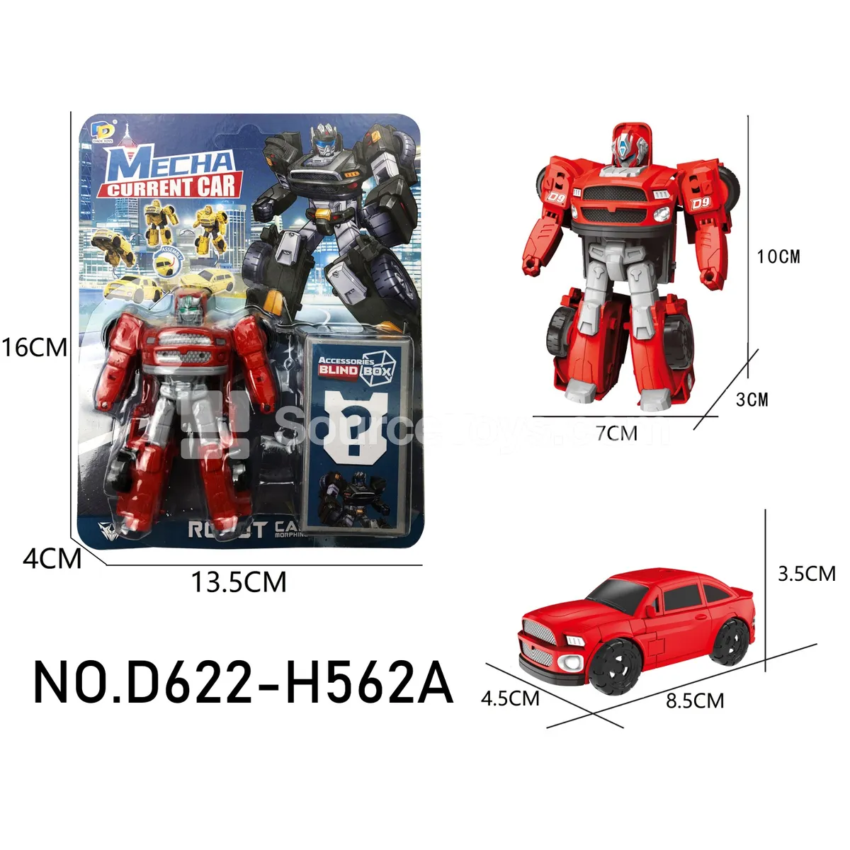 DIY Assembly Transforming Toy Car (D622-H562A) DIY Assembly Transforming Toy Car (D622-H562A)