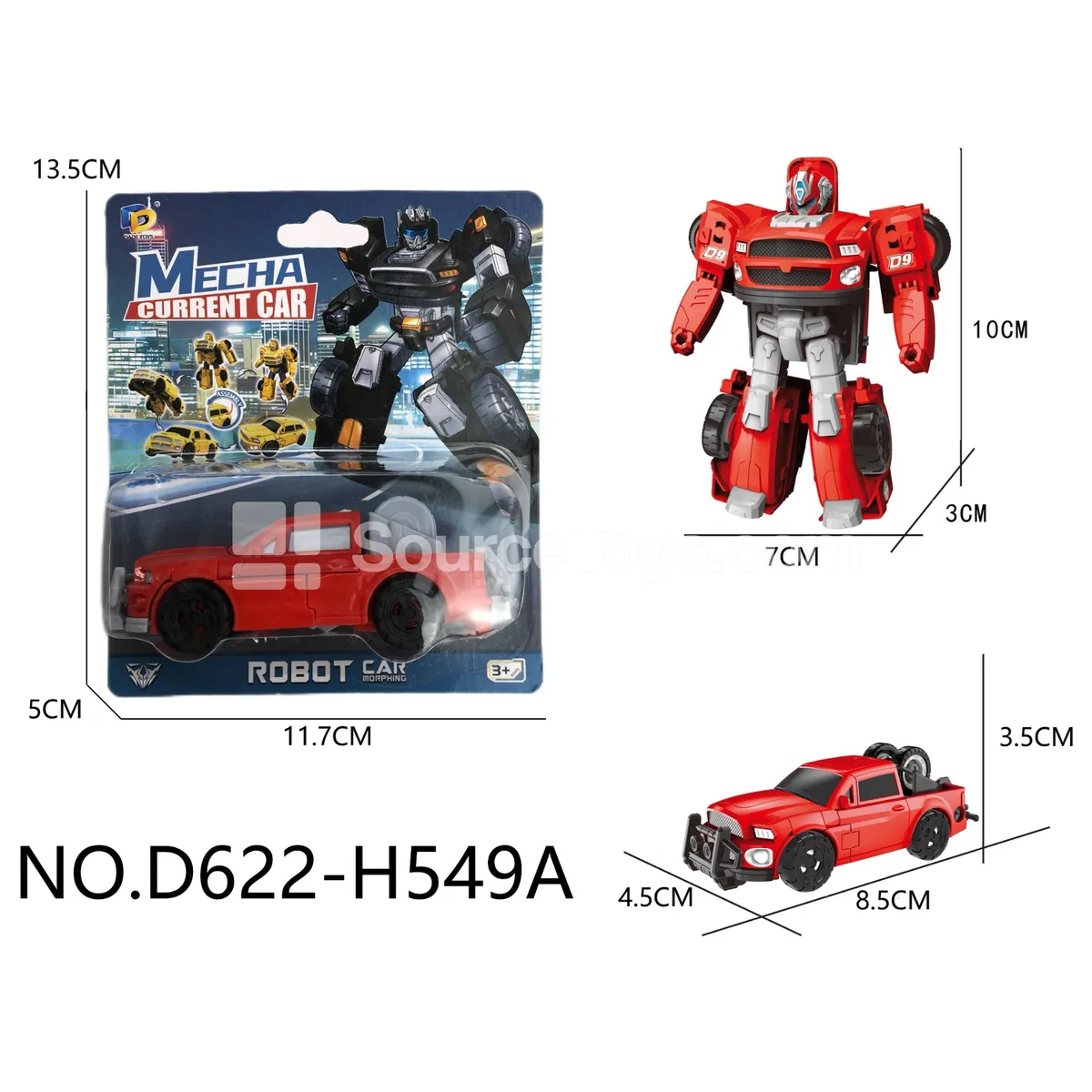 DIY Assembly Transforming Pickup Truck Model Kit (D622-H549A) DIY Assembly Transforming Pickup Truck Model Kit (D622-H549A)
