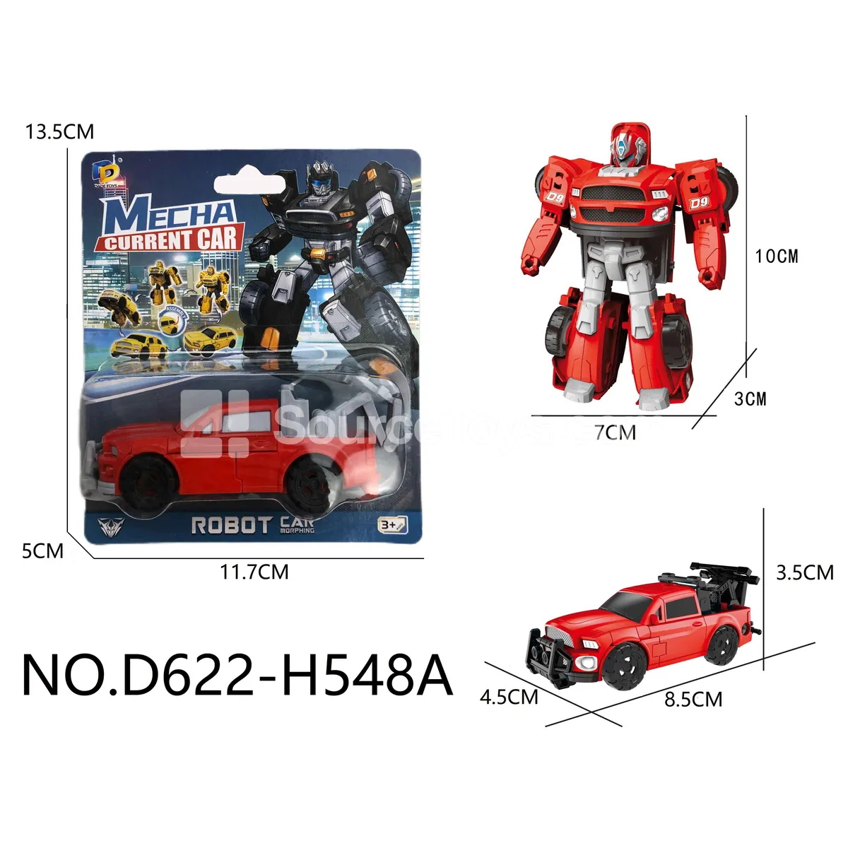 DIY Assembly Transforming Pickup Truck Model Kit (D622-H548A) DIY Assembly Transforming Pickup Truck Model Kit (D622-H548A)
