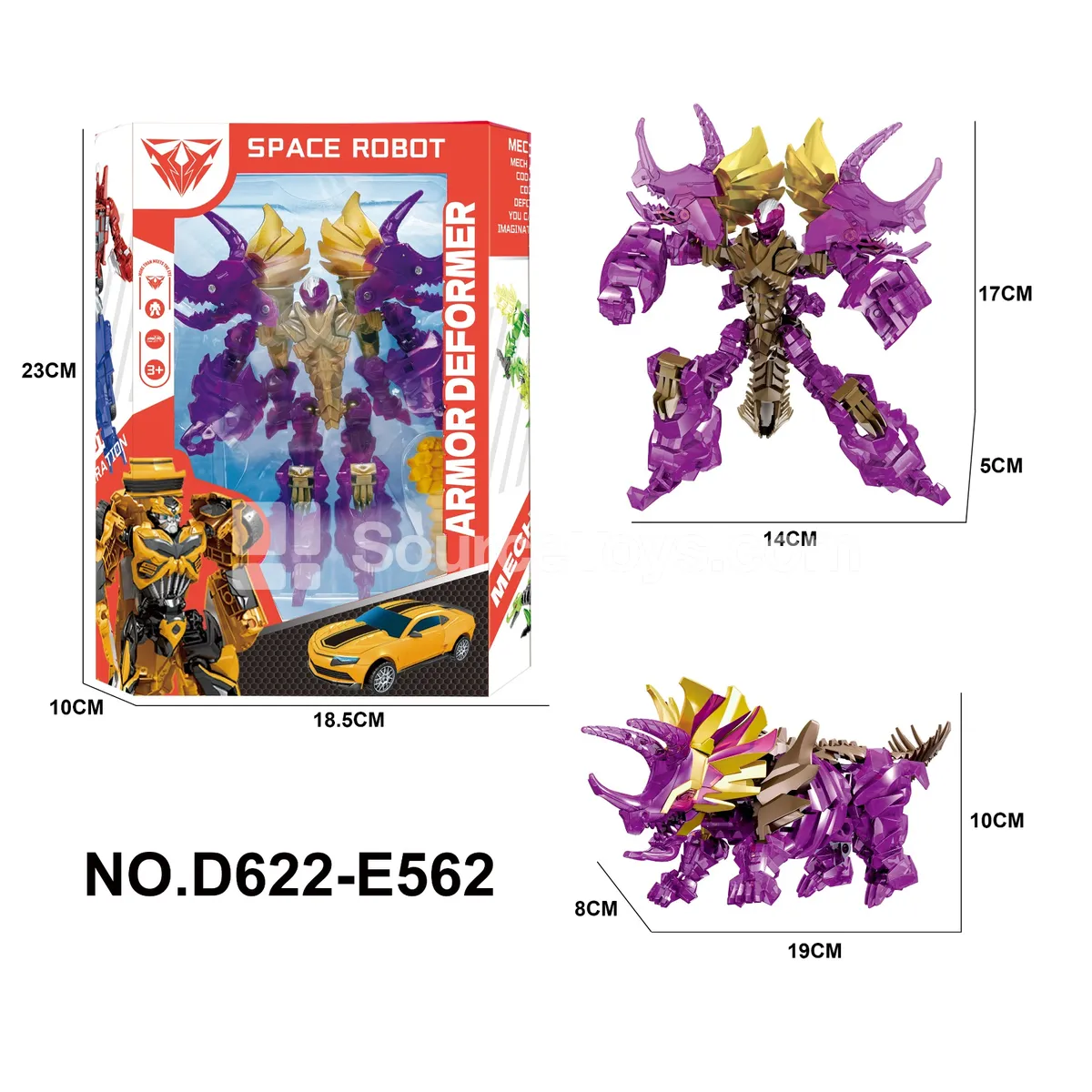 Transforming Mecha Toy, Window Box (D622-E562) Transforming Mecha Toy, Window Box (D622-E562)