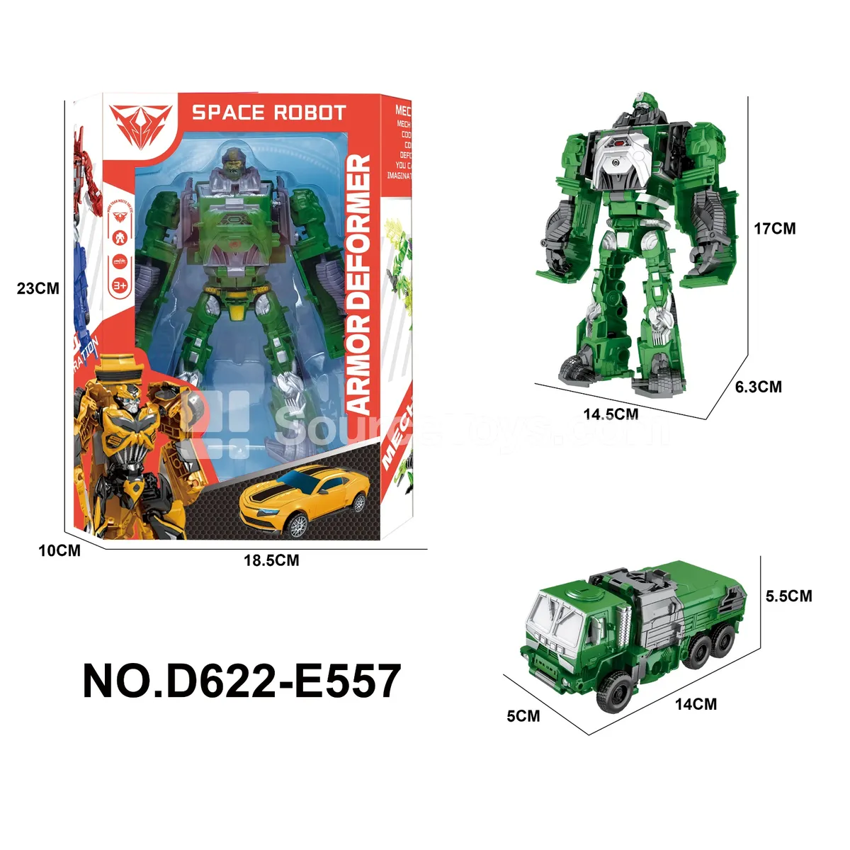 Transforming Mecha Toy, Window Box (D622-E557) Transforming Mecha Toy, Window Box (D622-E557)