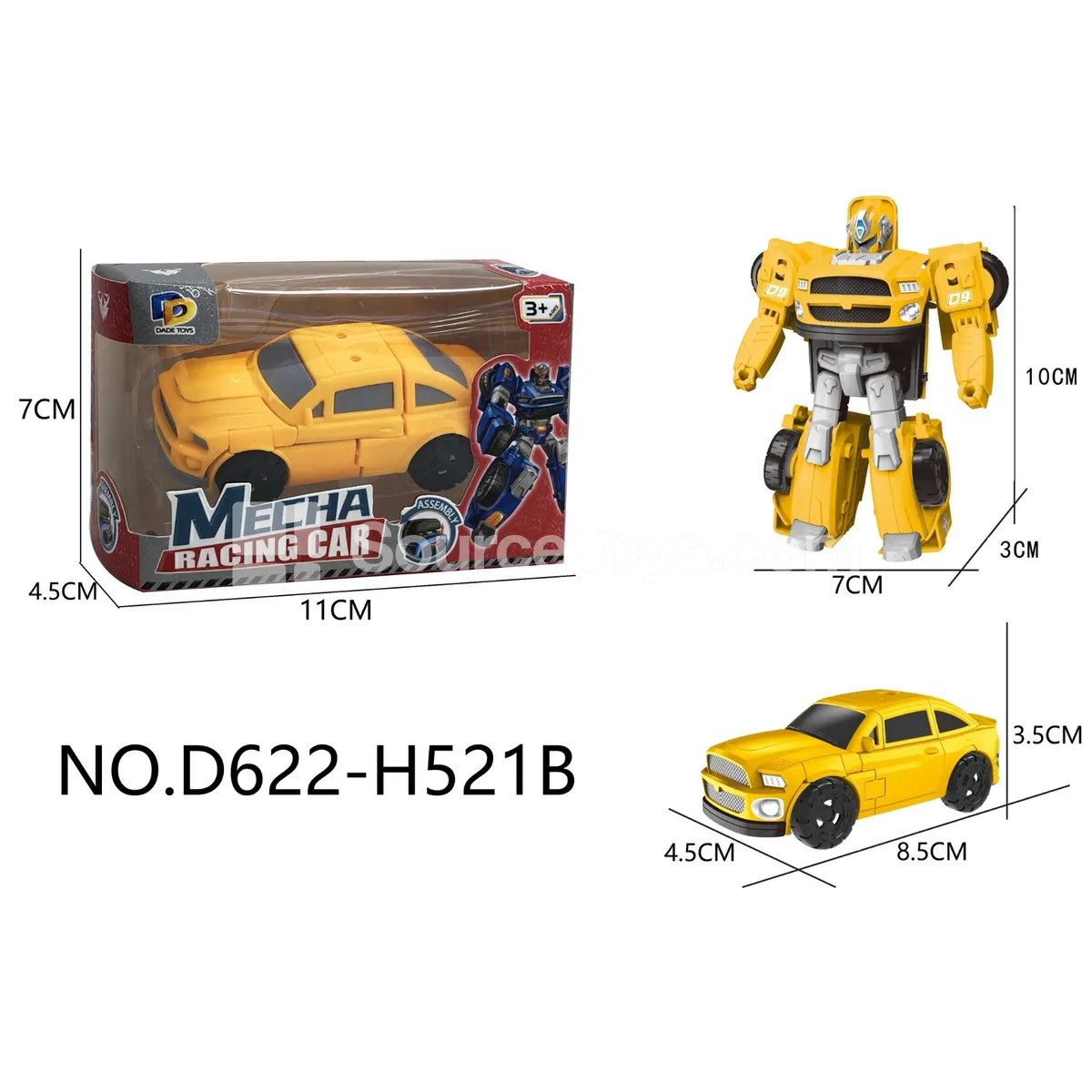 DIY Assembly Transforming Car Model Kit (D622-H521B) DIY Assembly Transforming Car Model Kit (D622-H521B)