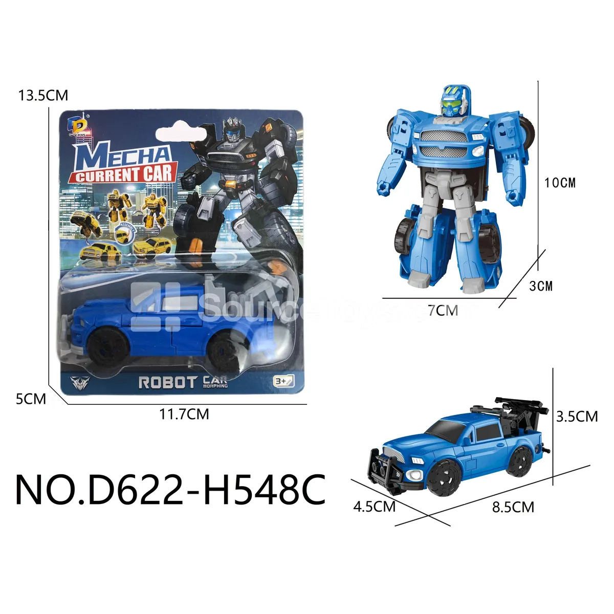 DIY Transforming Pickup Truck Model Kit (D622-H548C) DIY Transforming Pickup Truck Model Kit (D622-H548C)