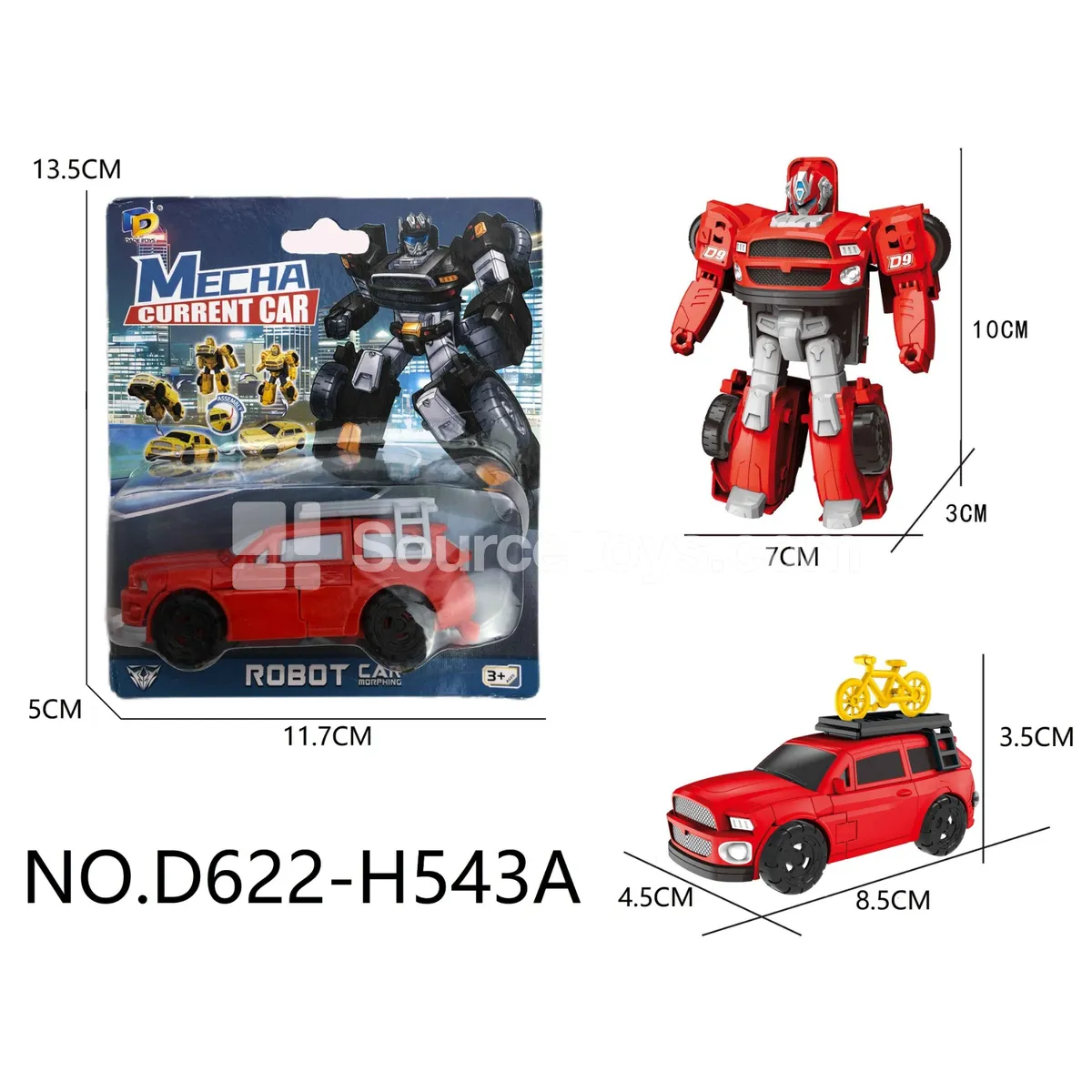 DIY Assembly Transforming Car Model Kit (D622-H543A) DIY Assembly Transforming Car Model Kit (D622-H543A)