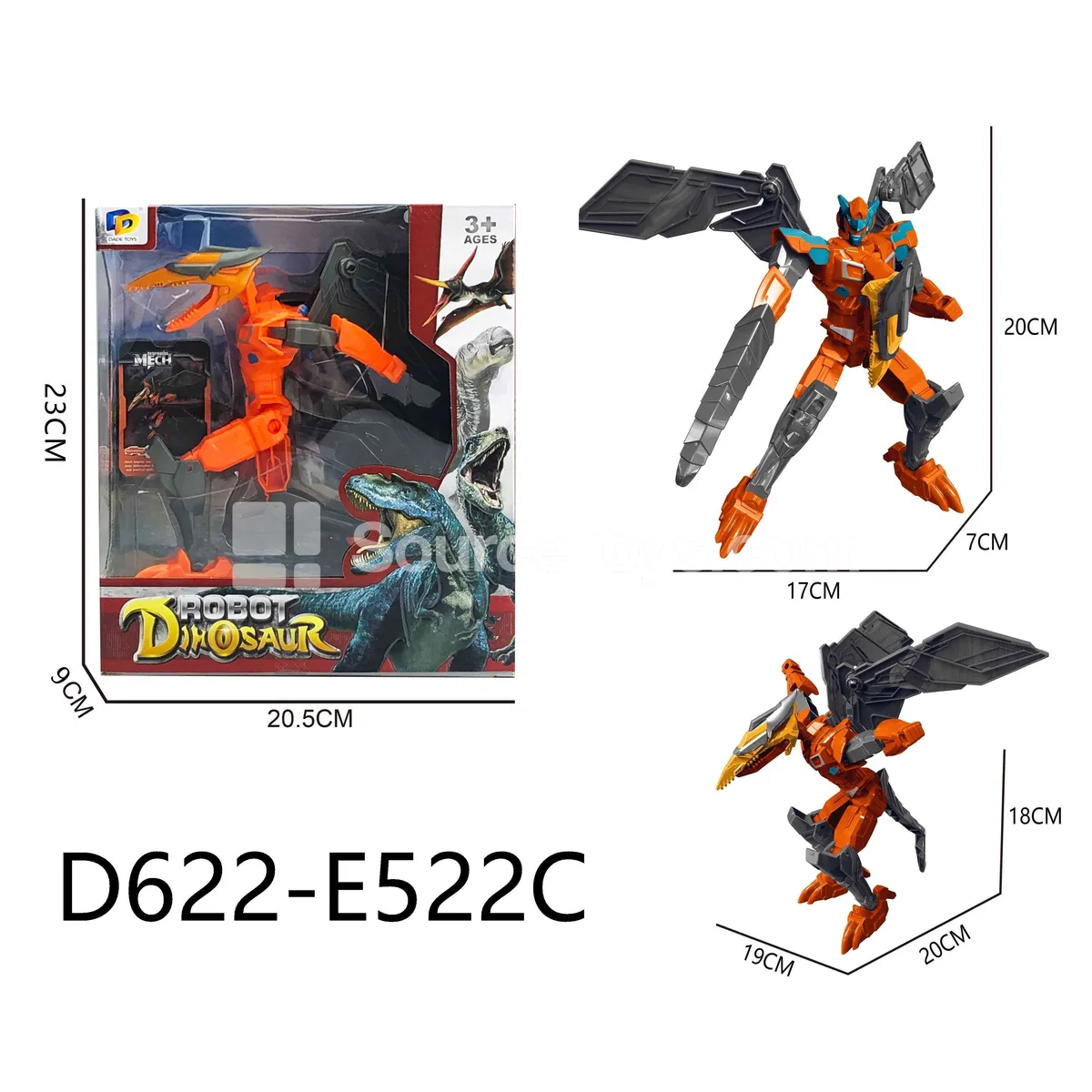 Transforming Mecha Toy, Window Box (D622-E522C) Transforming Mecha Toy, Window Box (D622-E522C)