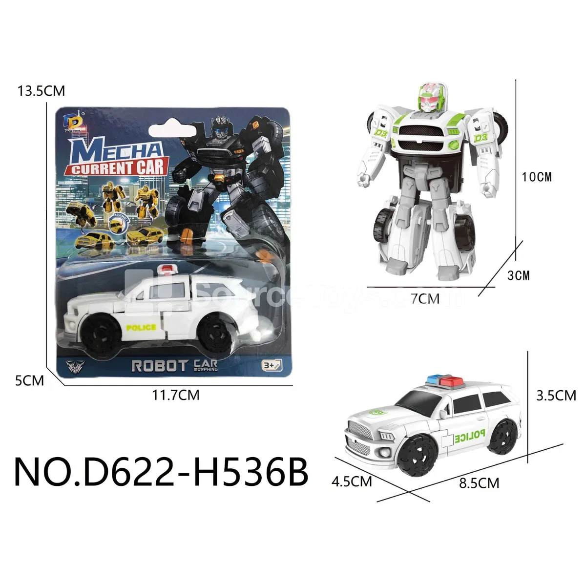 DIY Assembly Transforming Police Vehicle (D622-H536B) DIY Assembly Transforming Police Vehicle (D622-H536B)