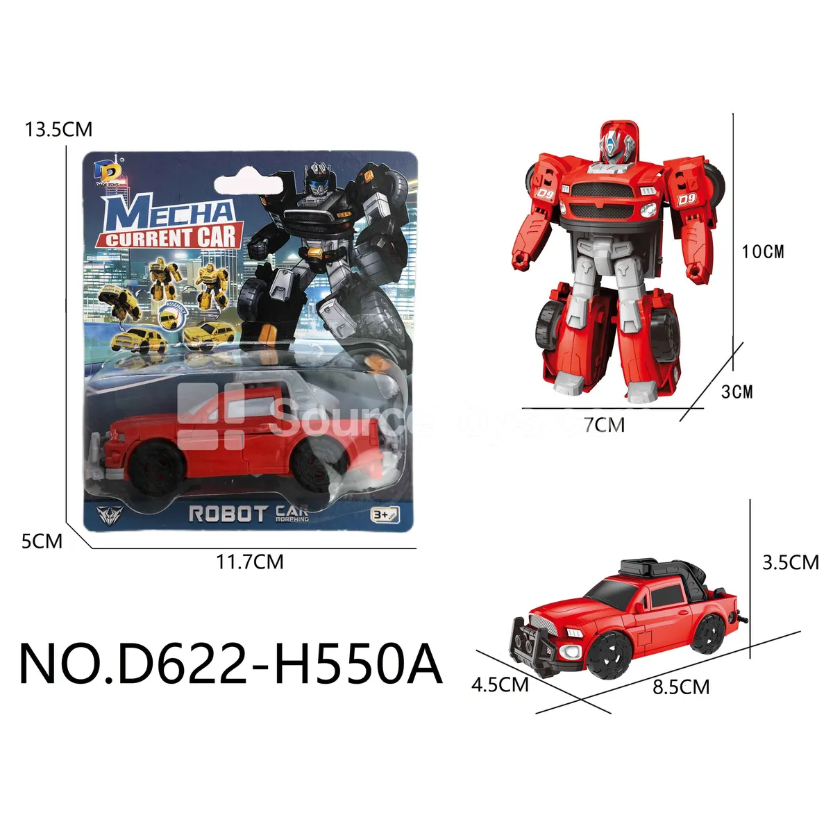 DIY Assembly Transforming Pickup Truck Model Kit (D622-H550A) DIY Assembly Transforming Pickup Truck Model Kit (D622-H550A)