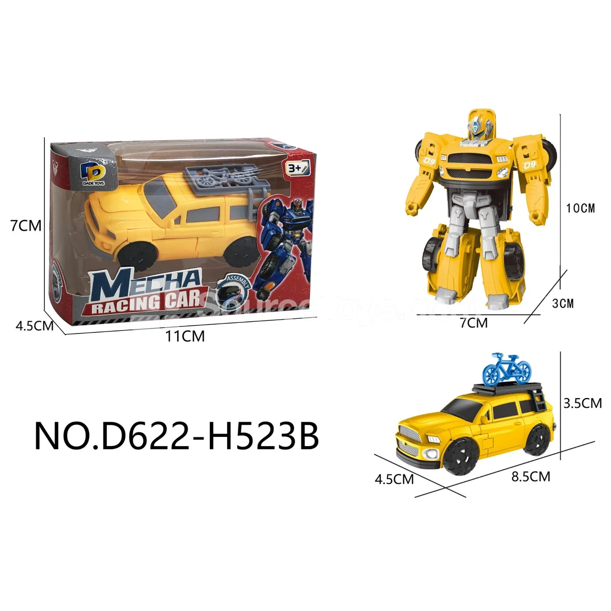 DIY Assembly Transforming Toy Car (D622-H523B) DIY Assembly Transforming Toy Car (D622-H523B)