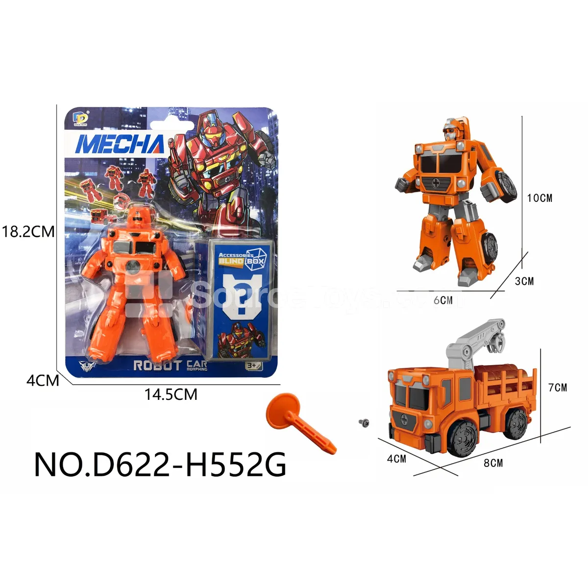 DIY Assembly Transforming Rescue Vehicle (D622-H552G)
