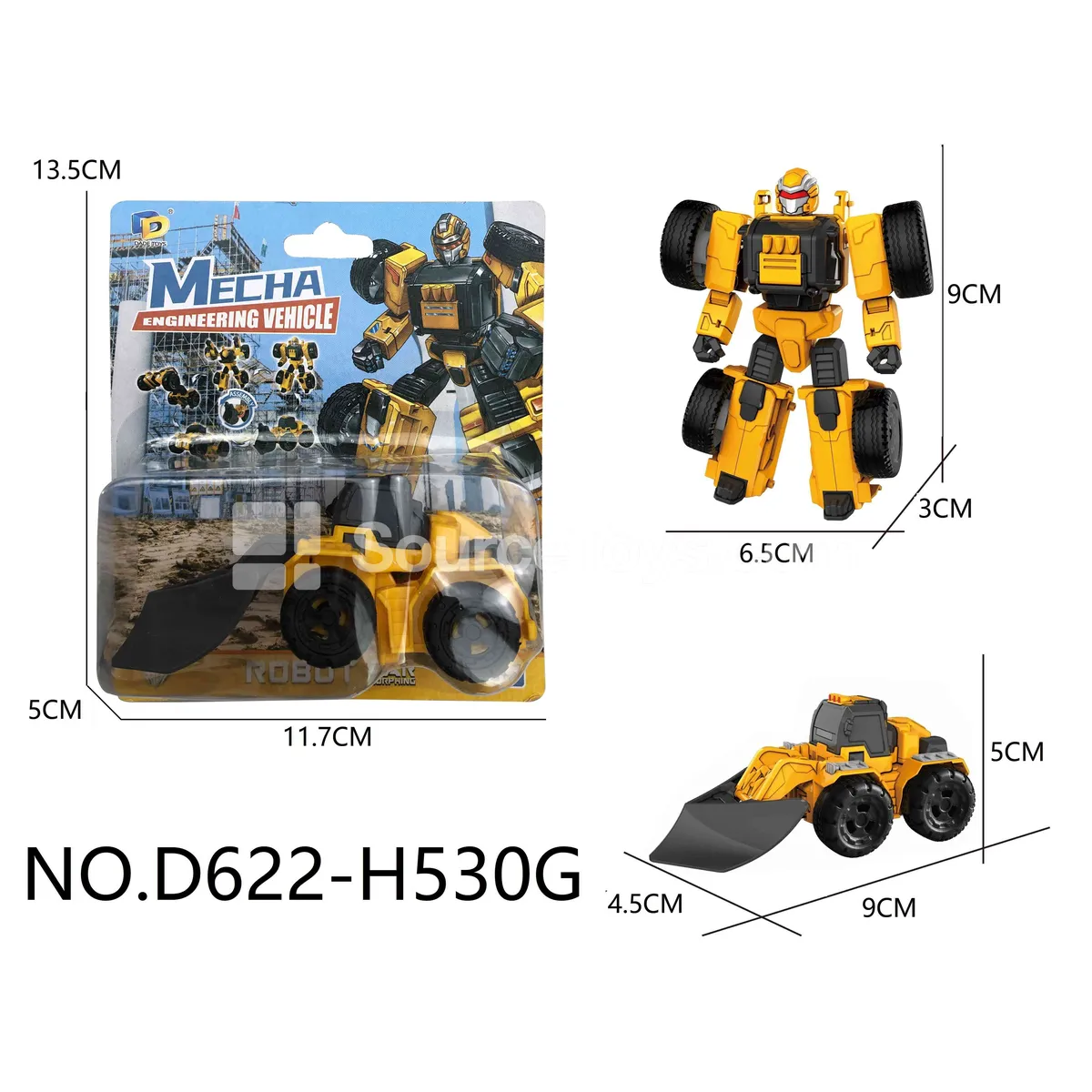 DIY Assembly Transforming Construction Vehicle (D622-H530G)