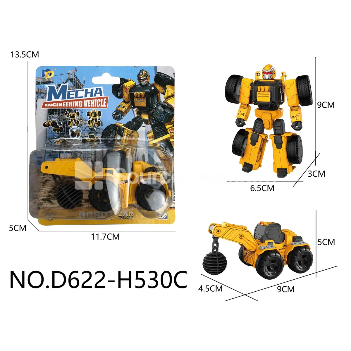 DIY Assembly Transforming Construction Vehicle (D622-H530C)