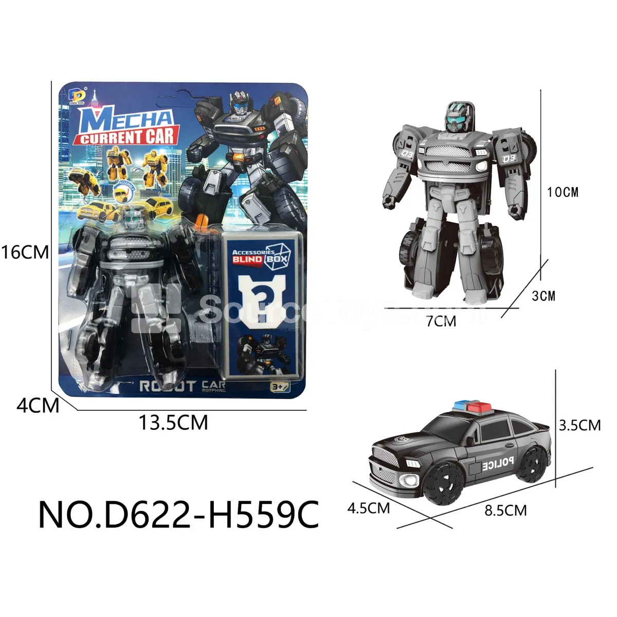DIY Assembly Transforming Police Vehicle (D622-H559C) DIY Assembly Transforming Police Vehicle (D622-H559C)