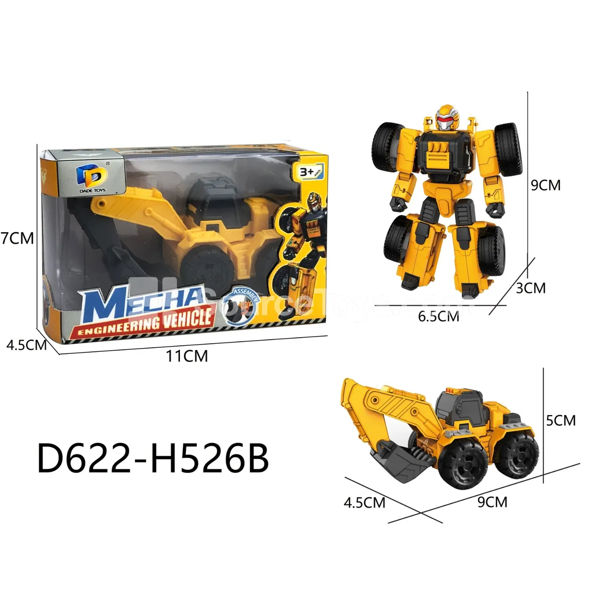 DIY Assembly Transforming Construction Vehicle (D622-H526B)