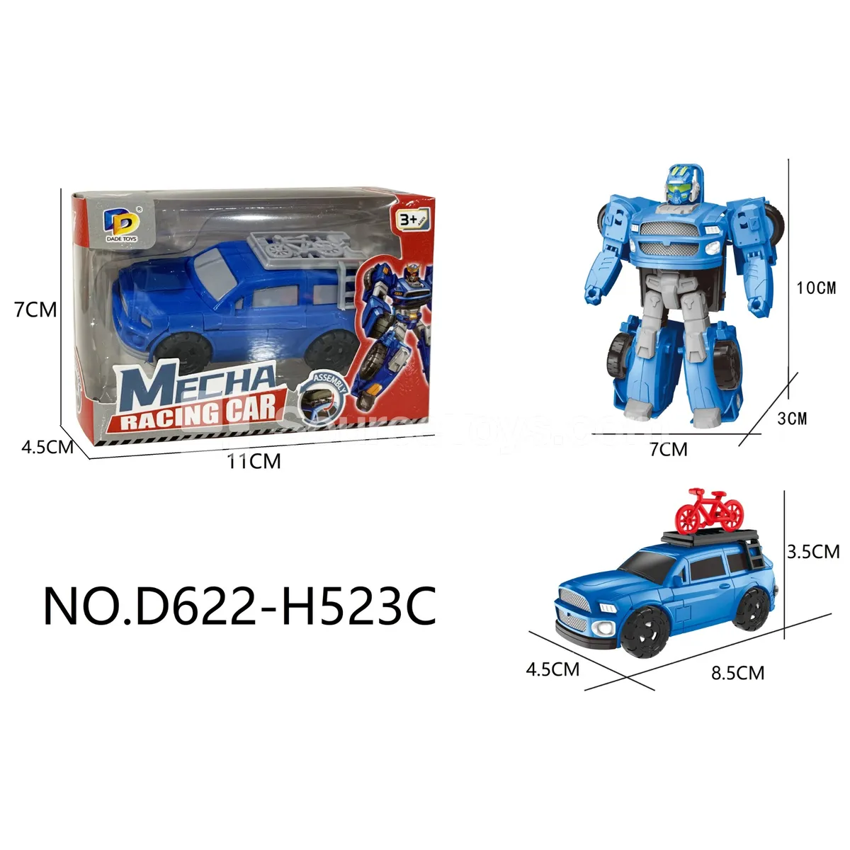 DIY Assembly Transforming Car Model Kit (D622-H523C) DIY Assembly Transforming Car Model Kit (D622-H523C)
