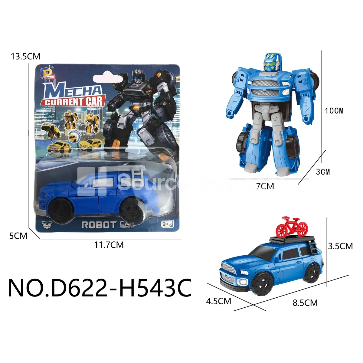 DIY Transforming Car Model Kit (D622-H543C)