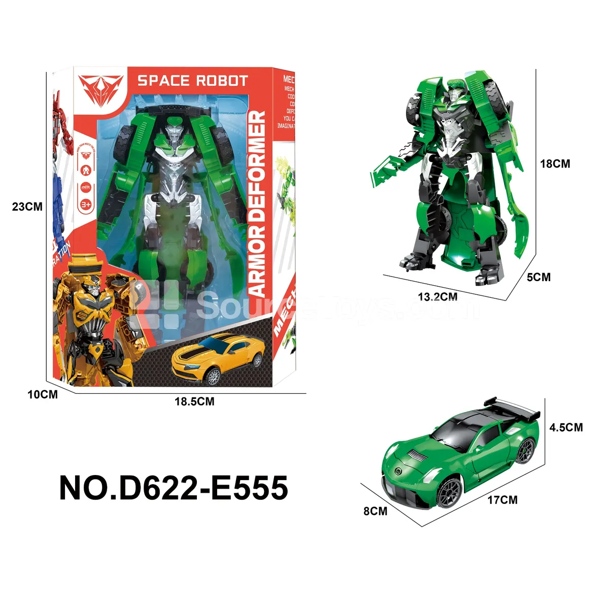 Transforming Mecha Toy, Window Box (D622-E555) Transforming Mecha Toy, Window Box (D622-E555)
