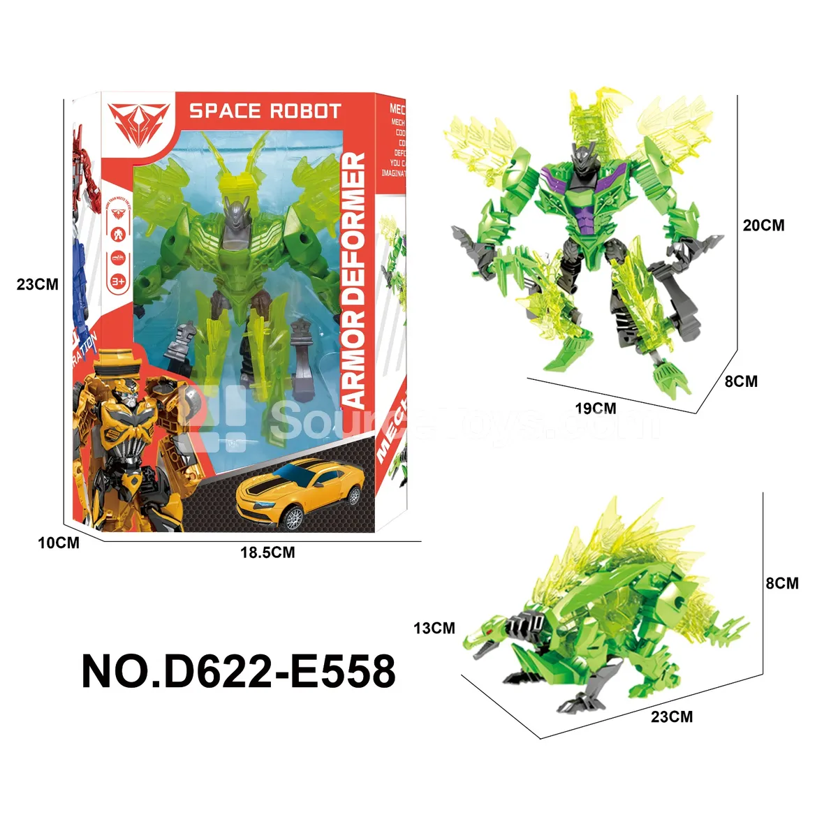 Transforming Mecha Toy, Window Box (D622-E558)