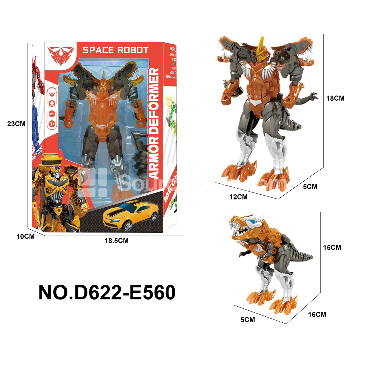 Transforming Mecha Toy, Window Box (D622-E560)