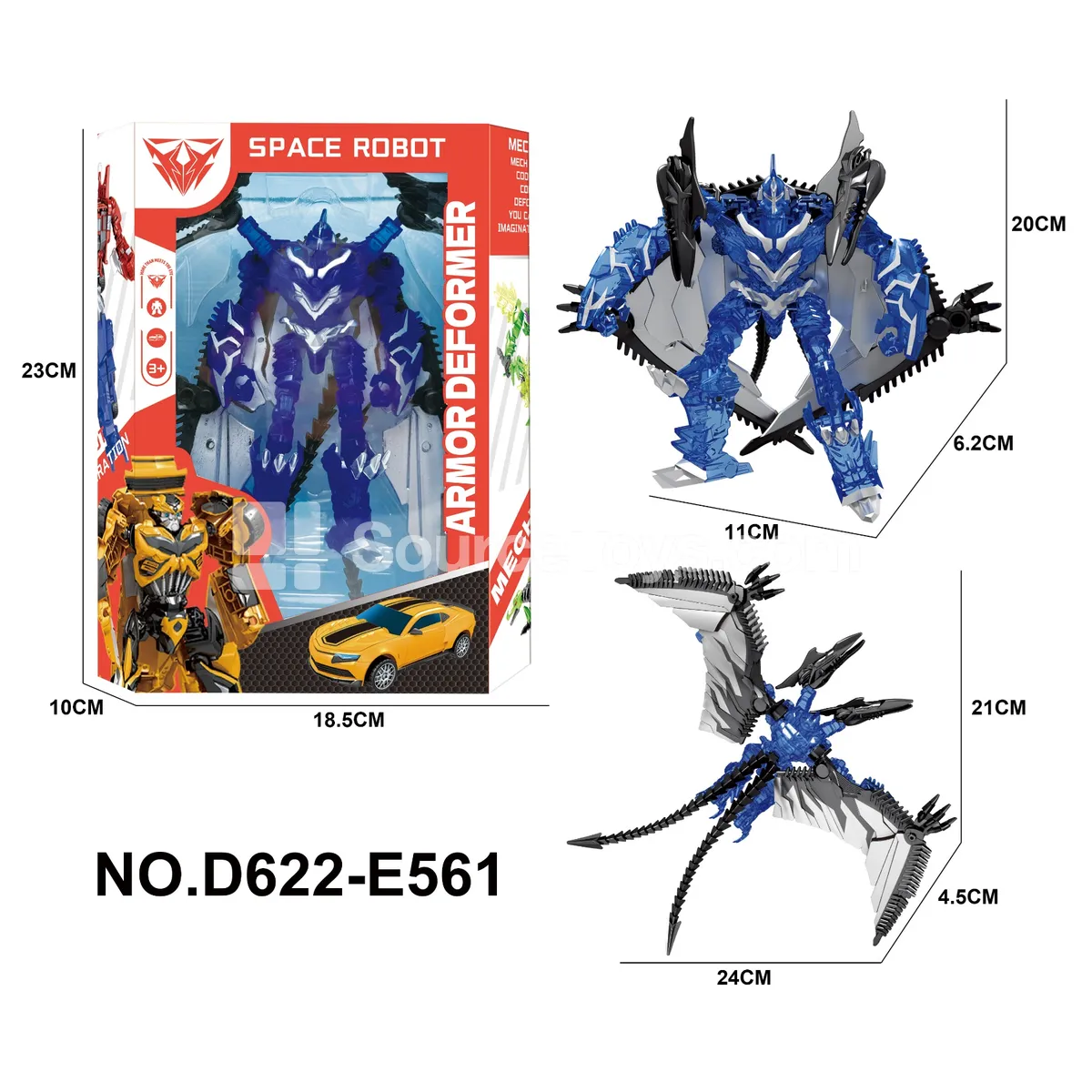 Transforming Mecha Toy, Window Box (D622-E561)