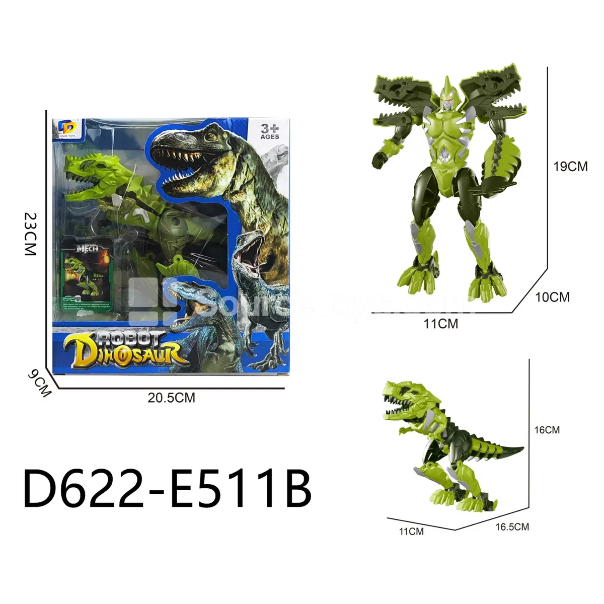 Transforming Mecha Toy, Window Box (D622-E511B)