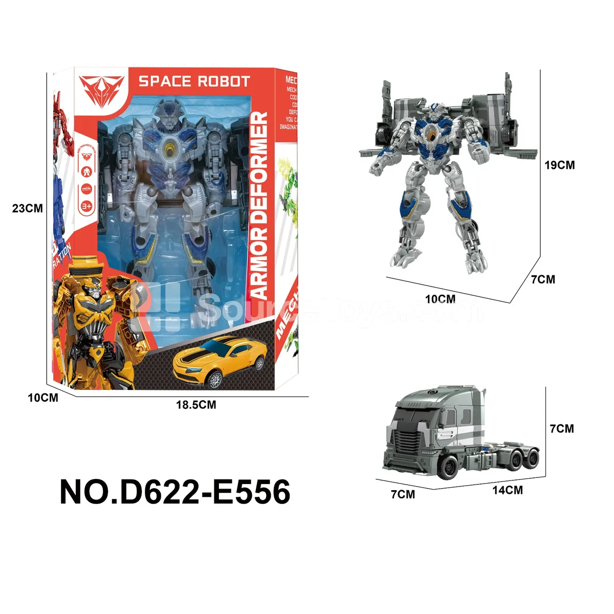Transforming Mecha Toy, Window Box (D622-E556)