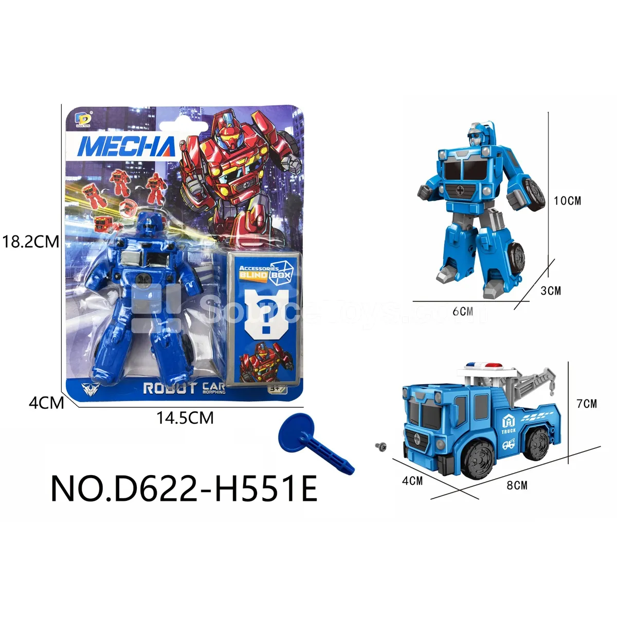 DIY Assembly Transforming Rescue Vehicle (D622-H551E)