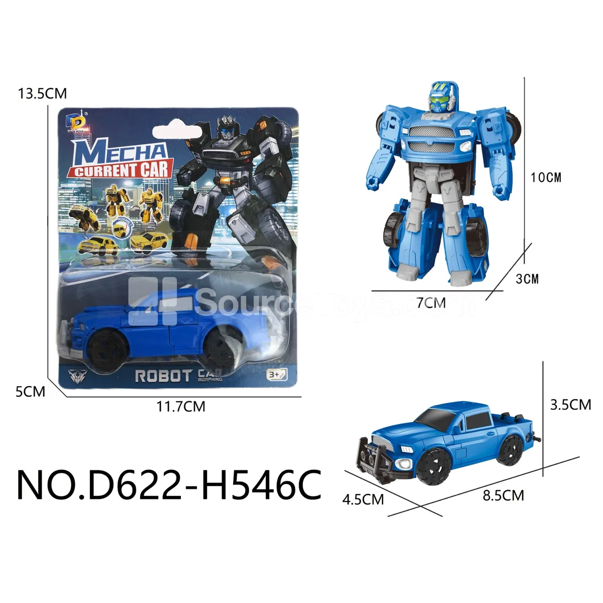 DIY Assembly Transforming Pickup Truck Model Kit (D622-H546C) DIY Assembly Transforming Pickup Truck Model Kit (D622-H546C)