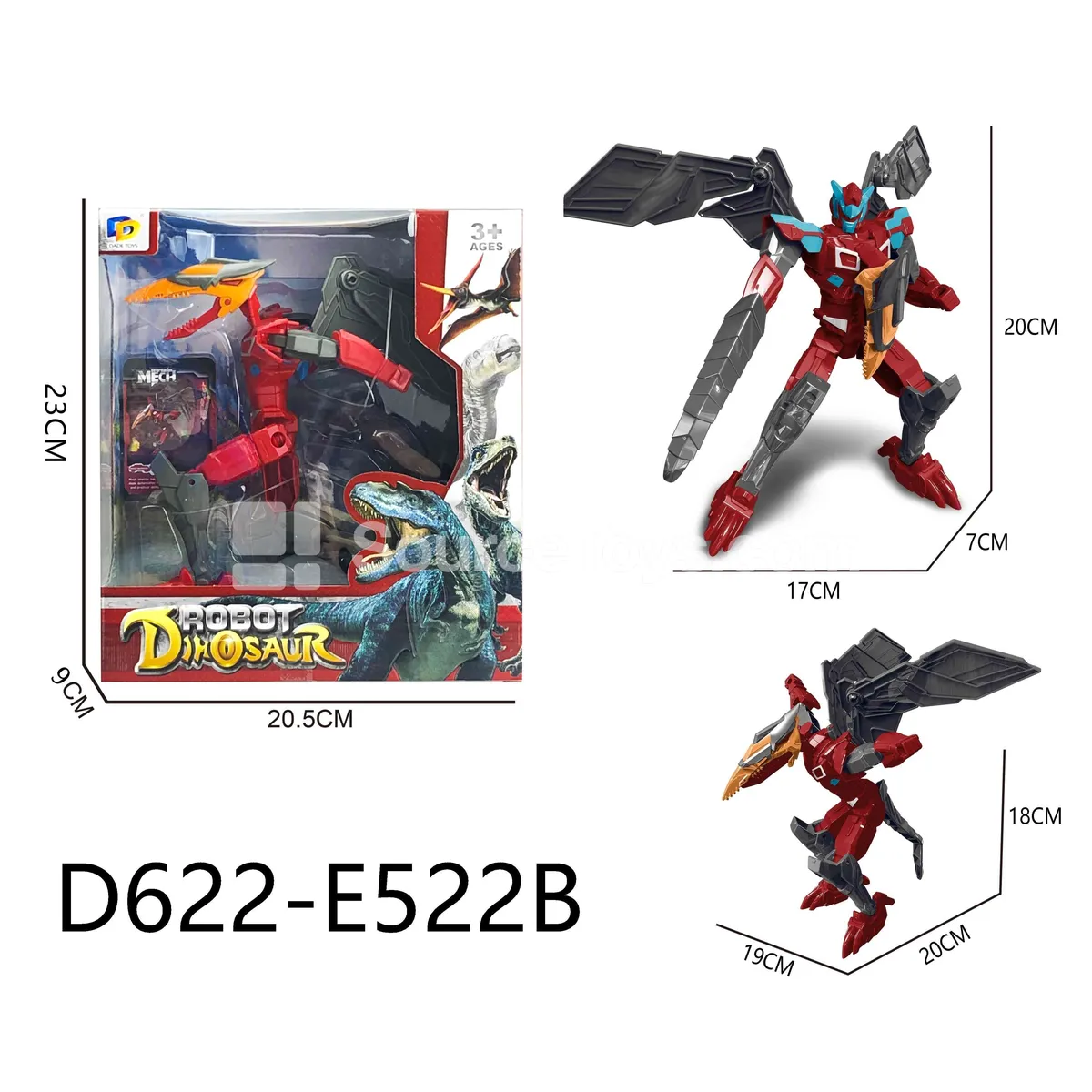 Transforming Mecha Toy, Window Box (D622-E522B) Transforming Mecha Toy, Window Box (D622-E522B)