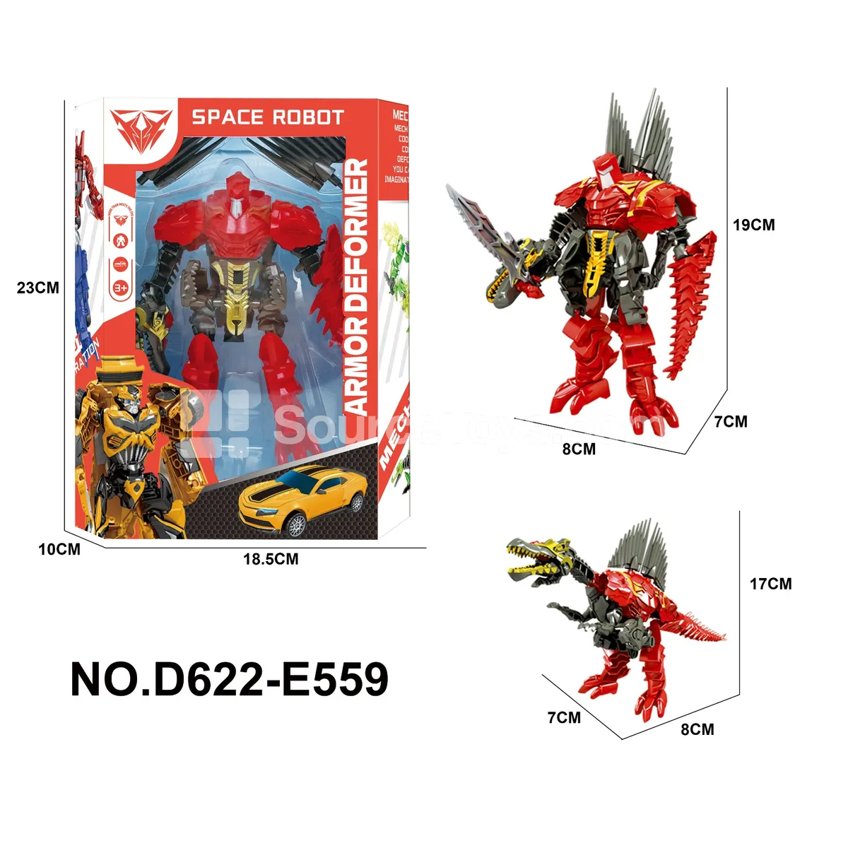 Transforming Mecha Toy, Window Box (D622-E559) Transforming Mecha Toy, Window Box (D622-E559)