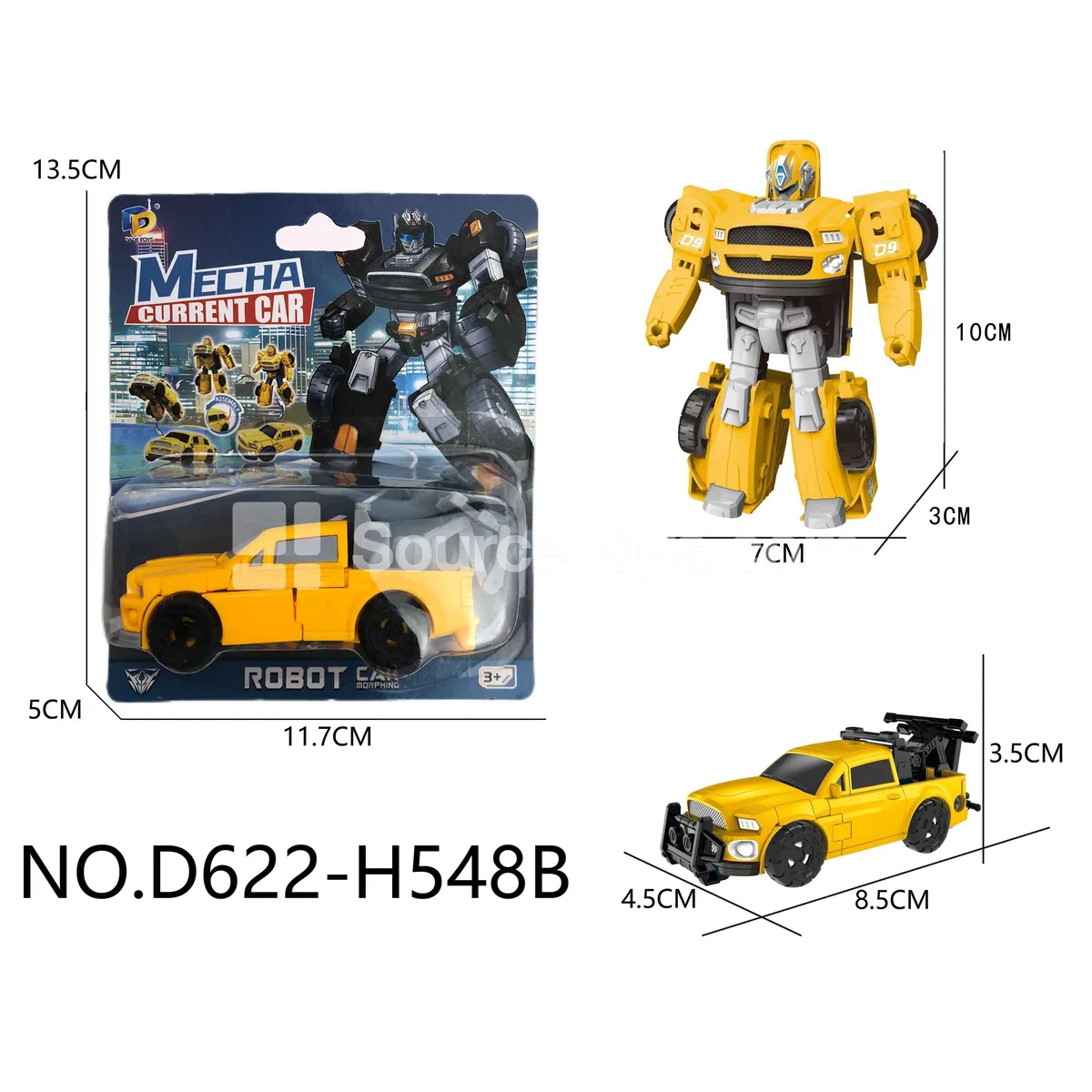 DIY Assembly Transforming Pickup Truck Model Kit (D622-H548B) DIY Assembly Transforming Pickup Truck Model Kit (D622-H548B)
