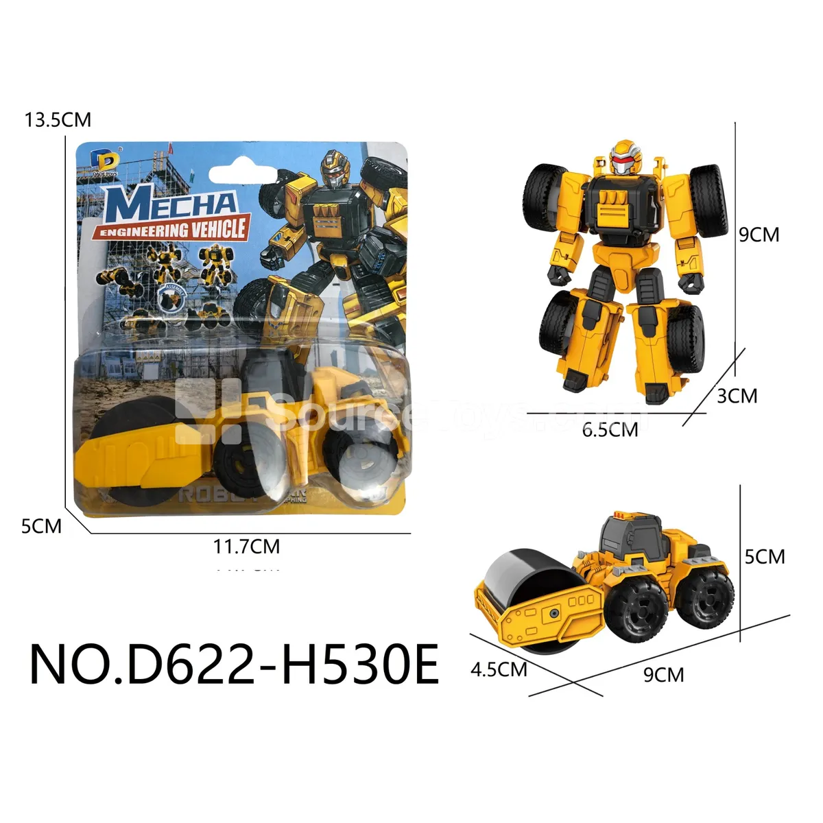 DIY Assembly Transforming Construction Vehicle (D622-H530E)