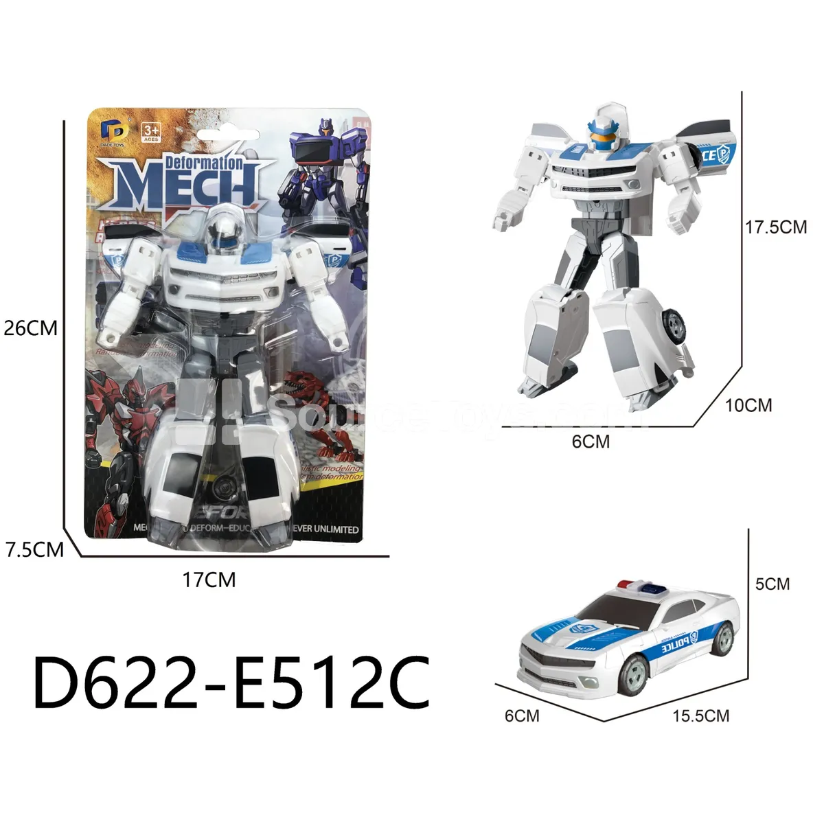 Transforming Mecha Toy, Blister Card (D622-E512C)