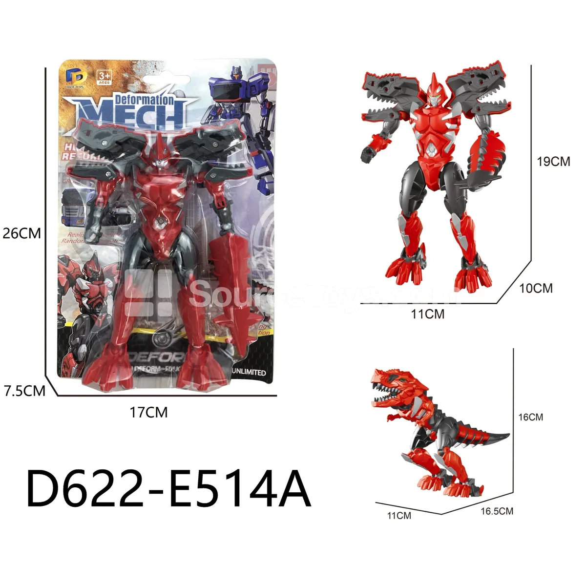 Transforming Mecha Toy, Blister Card (D622-E514A)