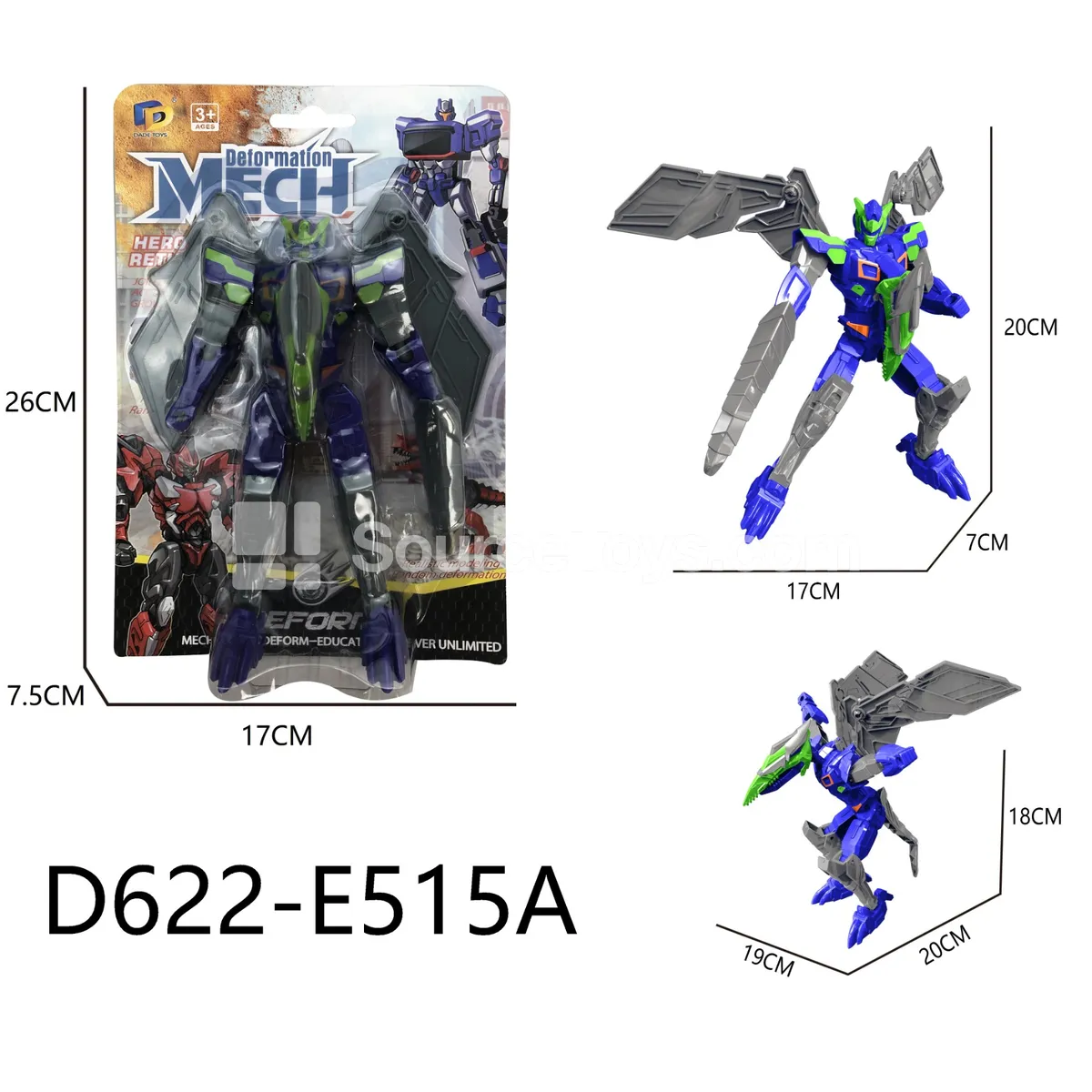 Transforming Mecha Toy, Blister Card (D622-E515A)