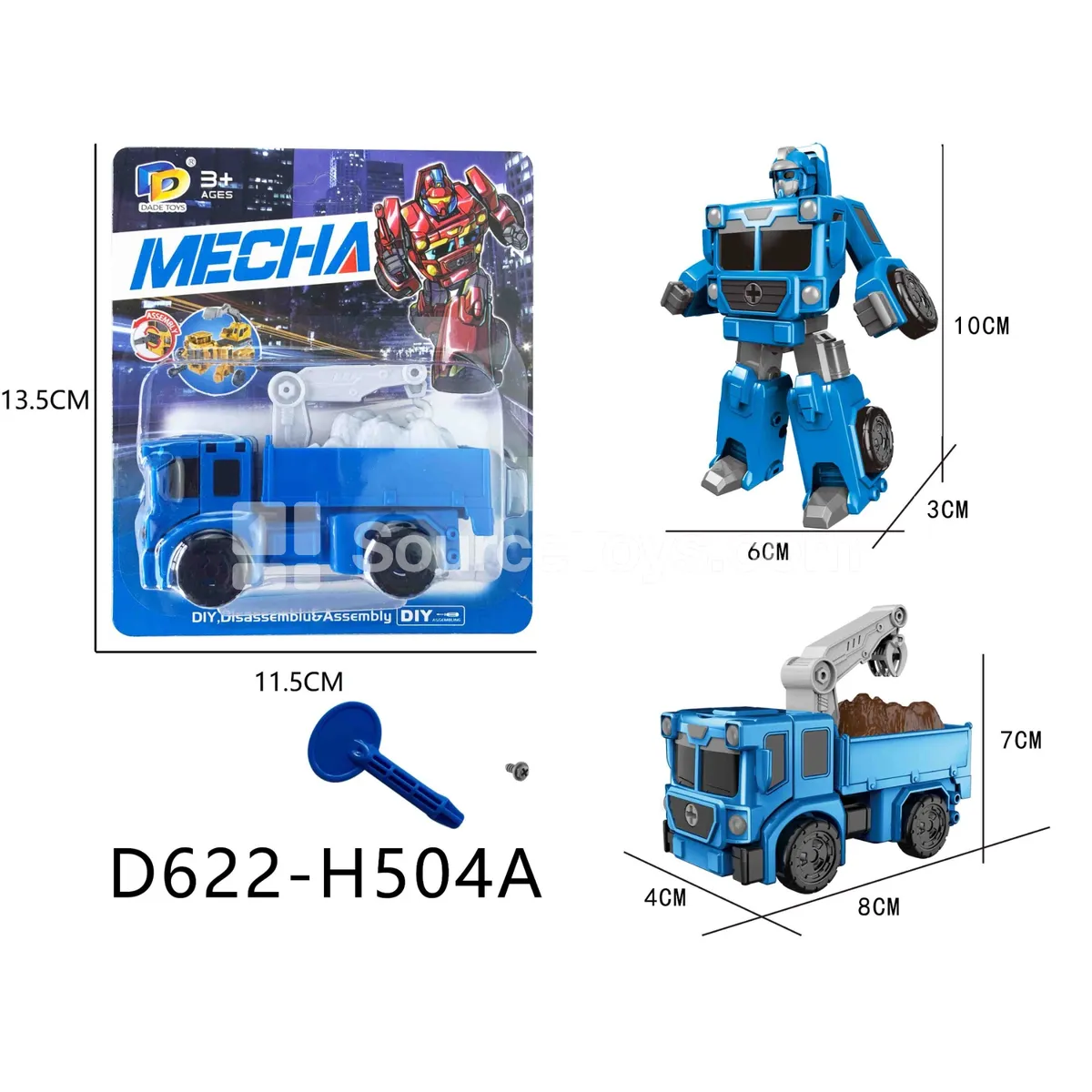 DIY Assembly Transforming Rescue Vehicle (D622-H504A)