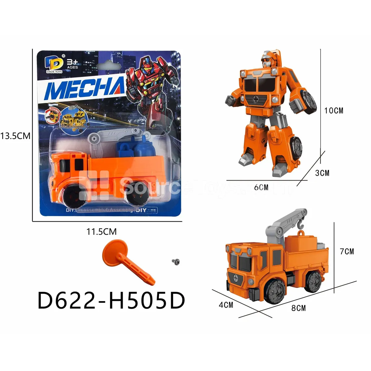 DIY Assembly Transforming Rescue Vehicle (D622-H505D)