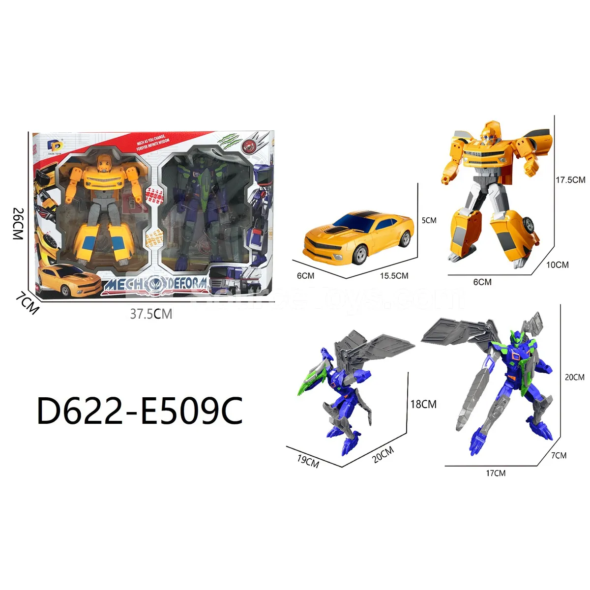Transforming Mecha Toy, Window Box (D622-E509C)