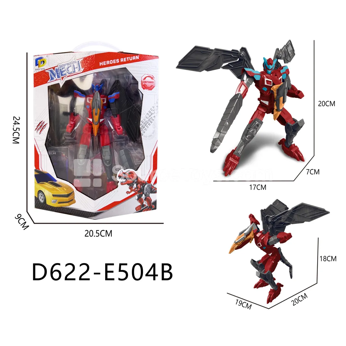 Transforming Mecha Toy, Window Box (D622-E504B)