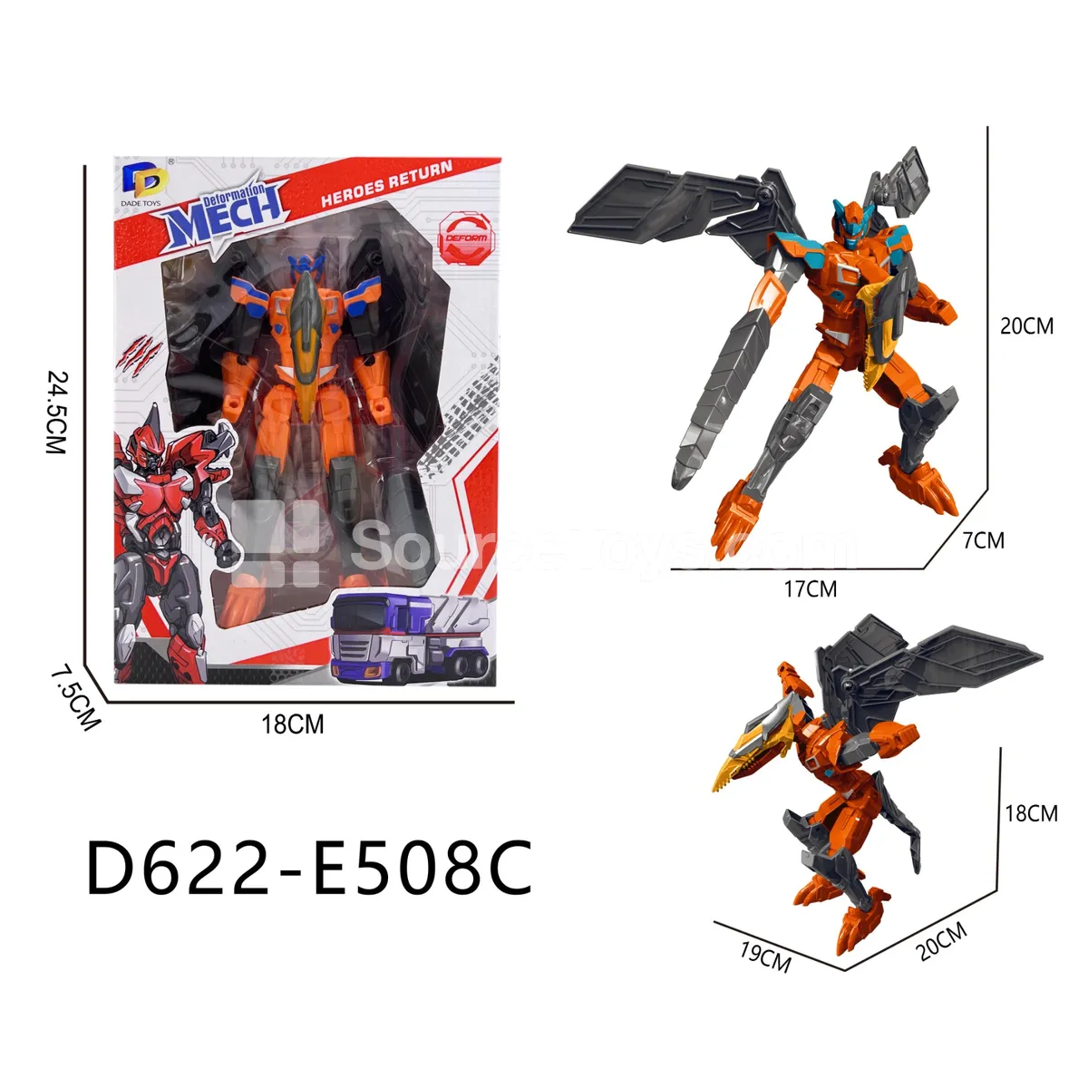 Transforming Mecha Toy, Window Box (D622-E508C)
